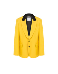 Veste à col et boutons - Yellow