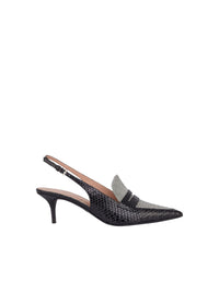 Slingback Penny 55 en cuir - Dark Grey