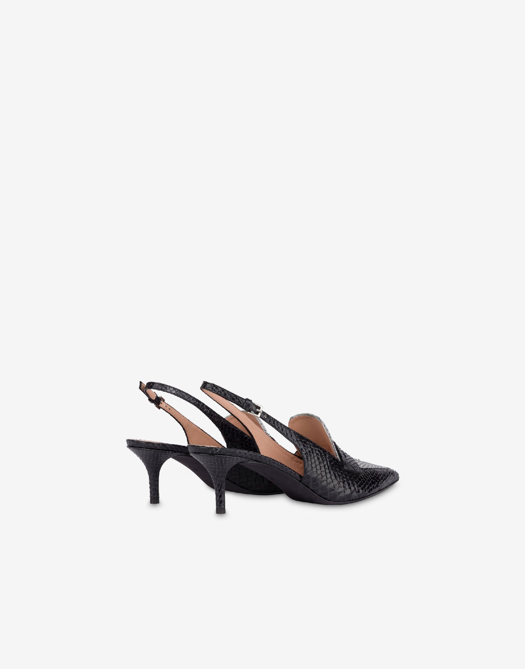 Slingback Penny 55 en cuir - Dark Grey