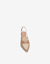 Slingback Penny 55 en cuir - Fantasy Brown