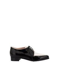 Derbies en cuir verni bicolore - Dark Grey