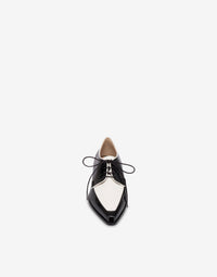 Derbies en cuir verni bicolore - Dark Grey