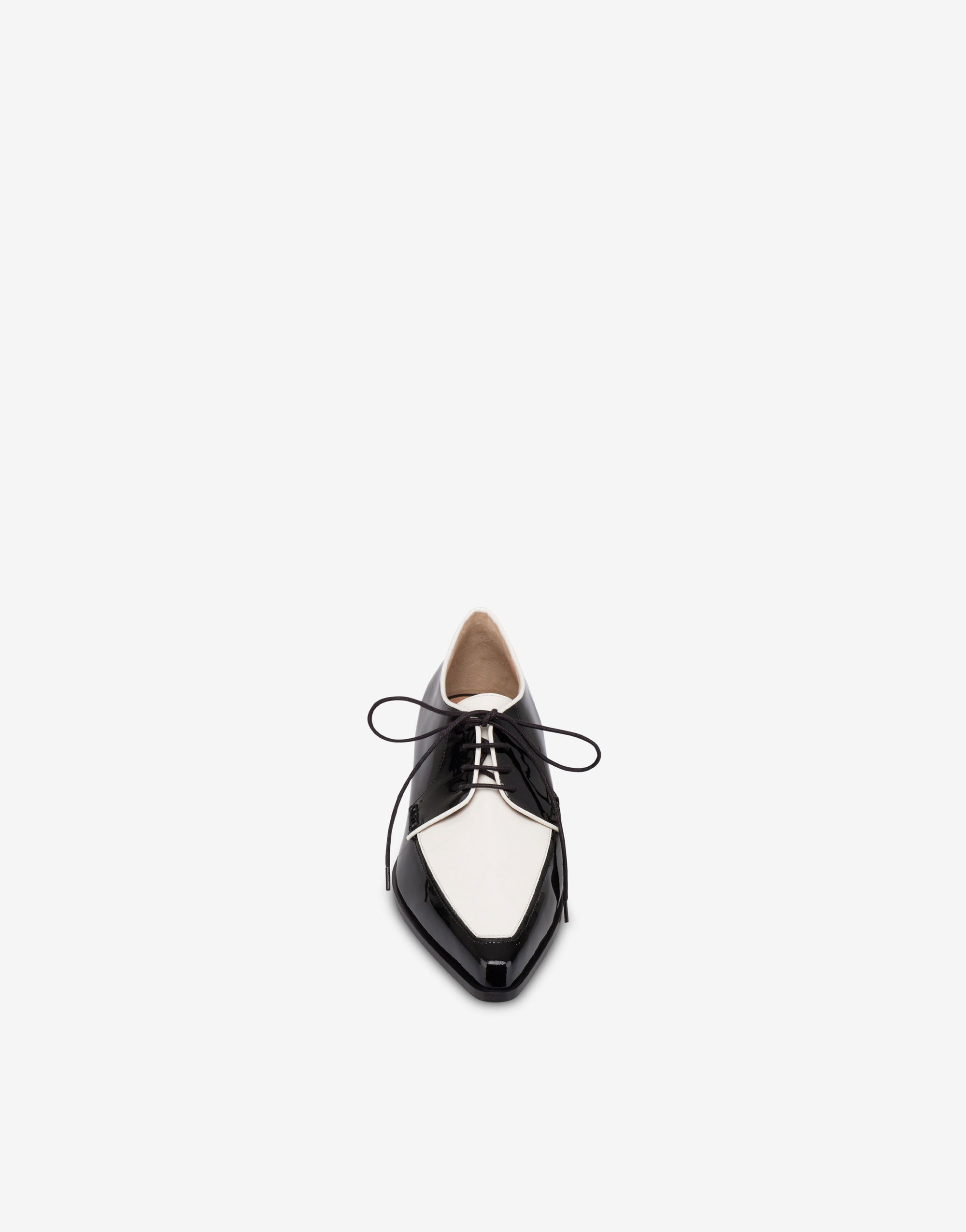 Derbies en cuir verni bicolore - Dark Grey