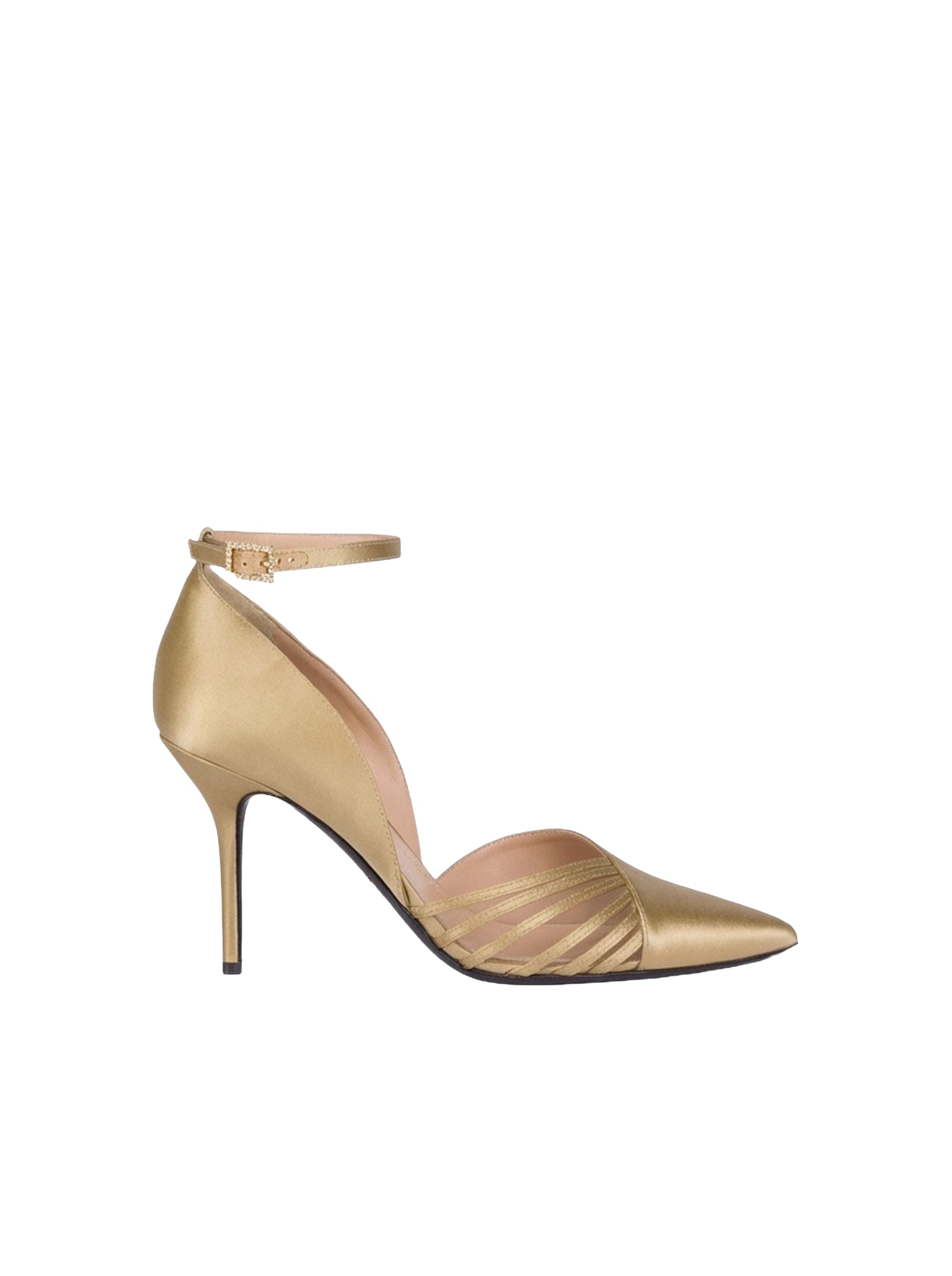 Escarpins 85 en satin Evening - Champagne