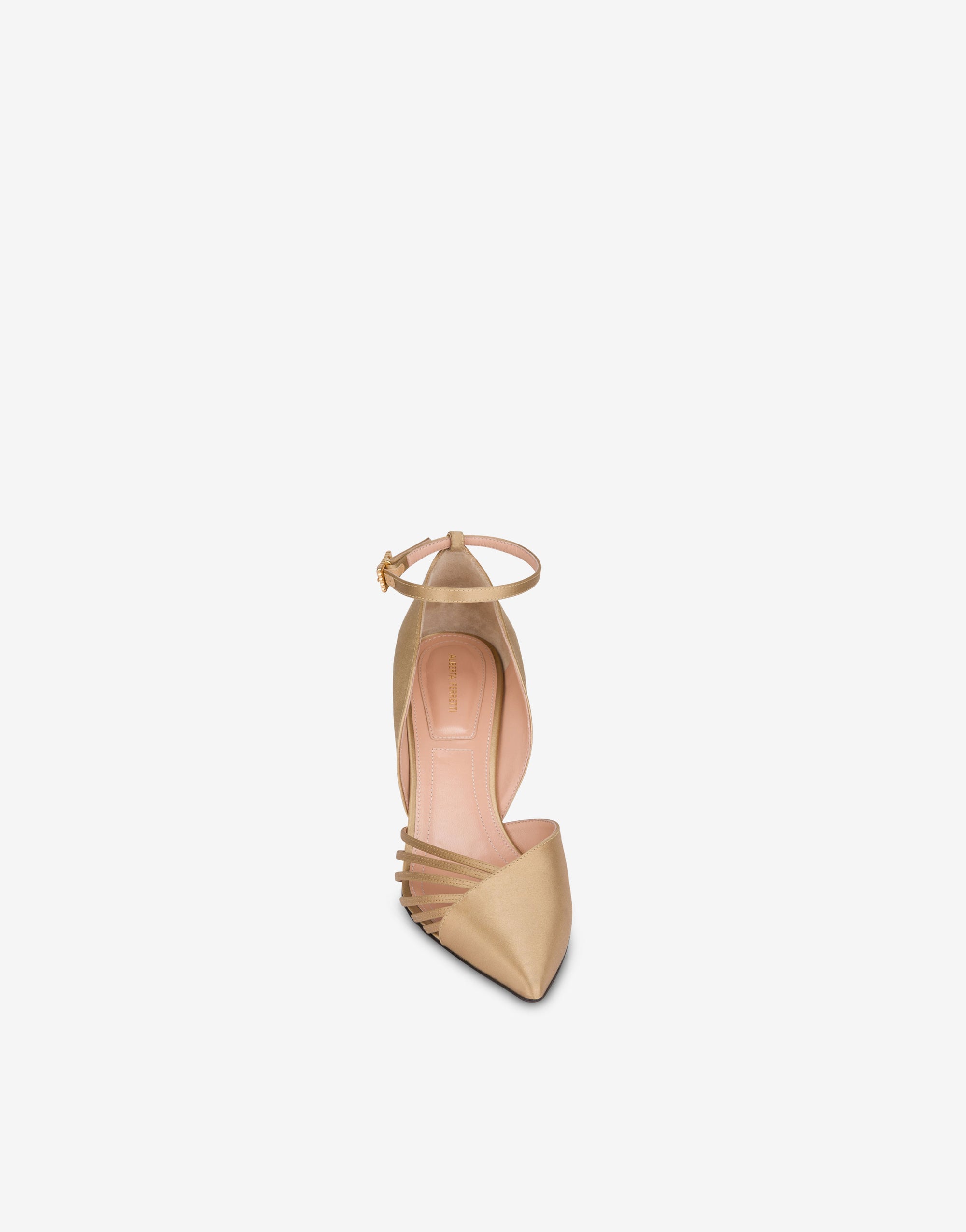 Escarpins 85 en satin Evening - Champagne