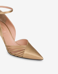 Escarpins 85 en satin Evening - Champagne
