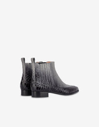 Bottes Beatles en cuir imprimé - Dark Grey