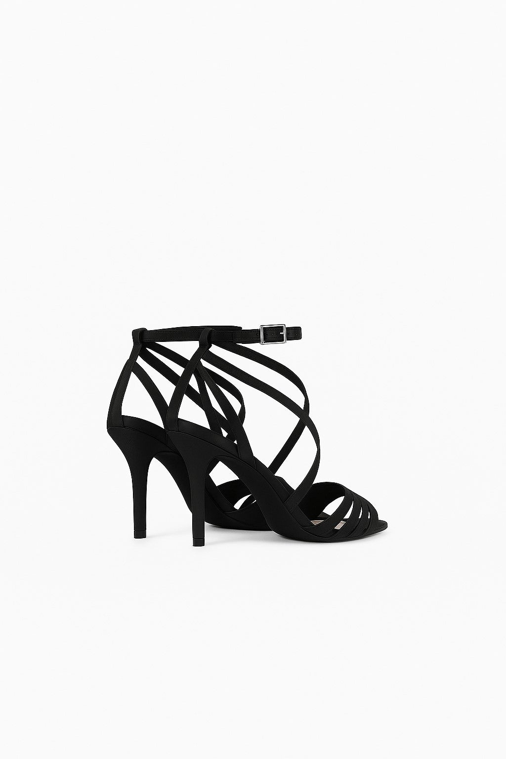 Sandales 85 en satin evening - Black
