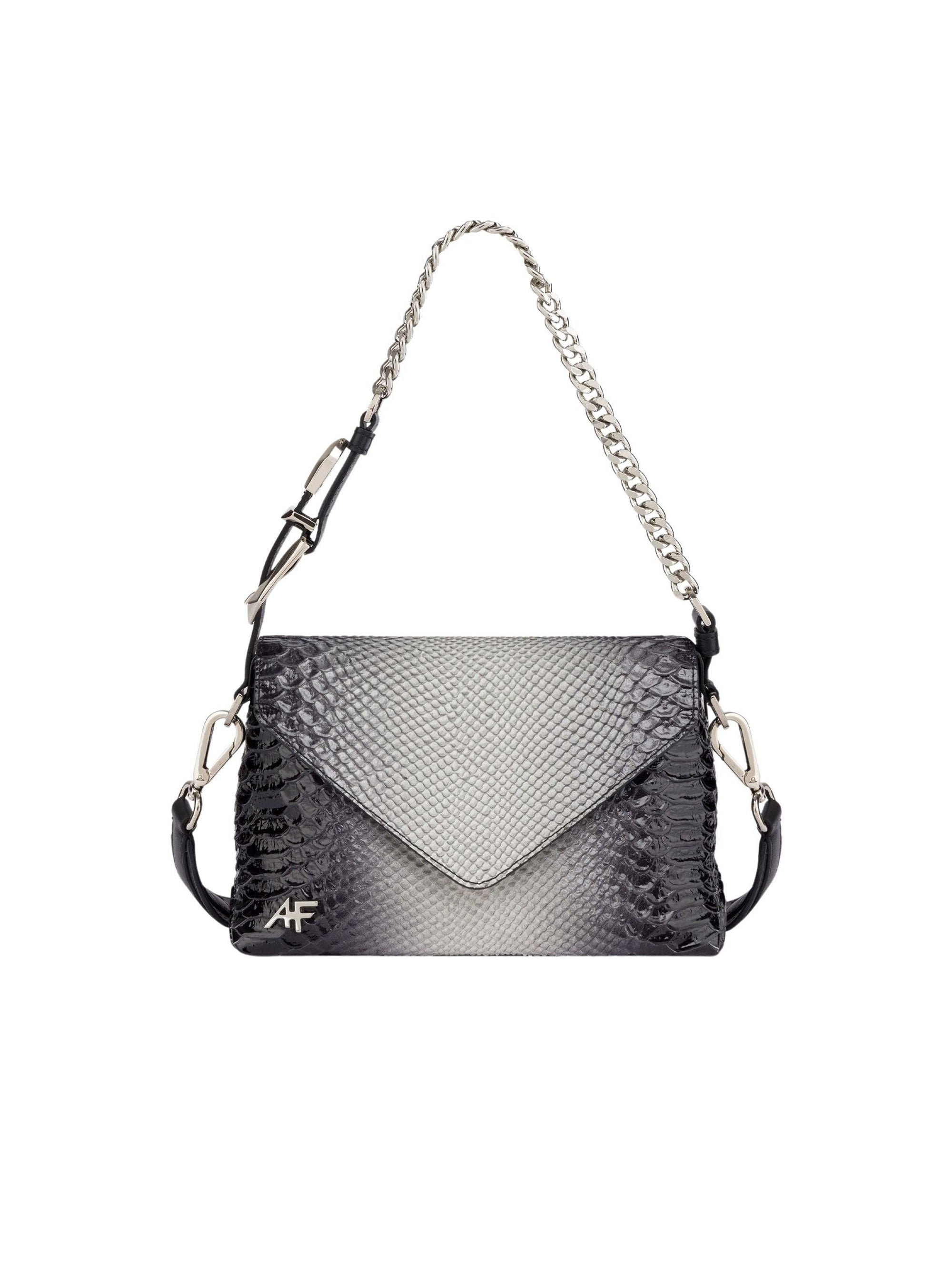 Petit sac Dori avec imprimé bicolore en cuir - Dark Grey