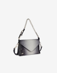 Petit sac Dori avec imprimé bicolore en cuir - Dark Grey