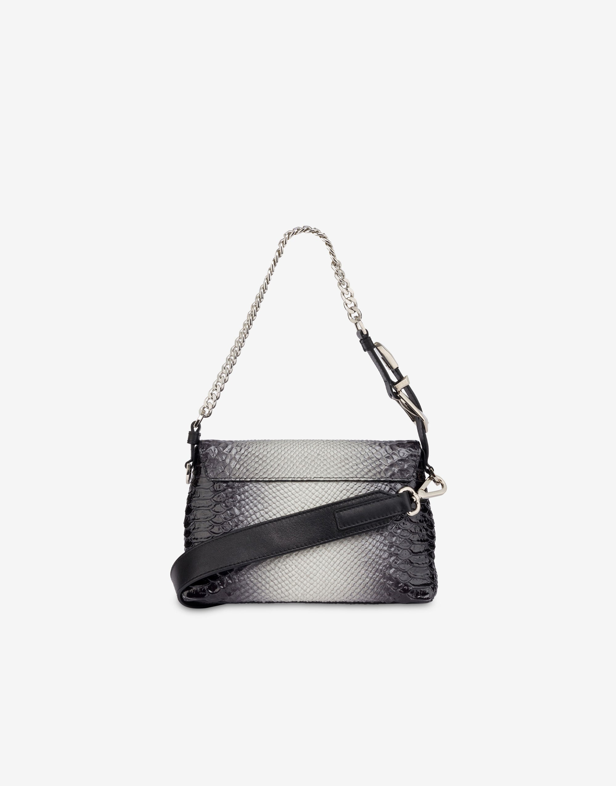 Petit sac Dori avec imprimé bicolore en cuir - Dark Grey