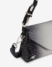 Petit sac Dori avec imprimé bicolore en cuir - Dark Grey