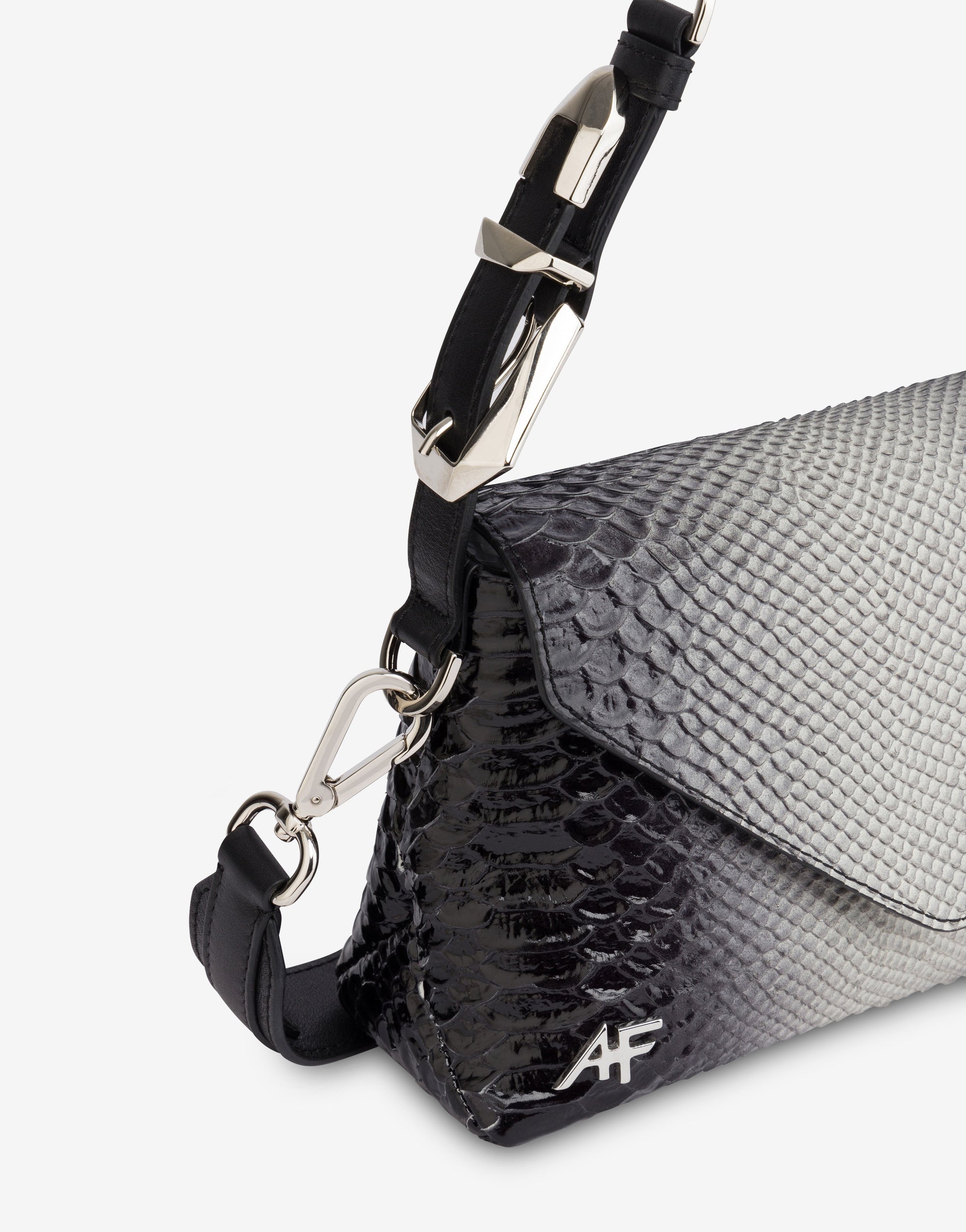 Petit sac Dori avec imprimé bicolore en cuir - Dark Grey