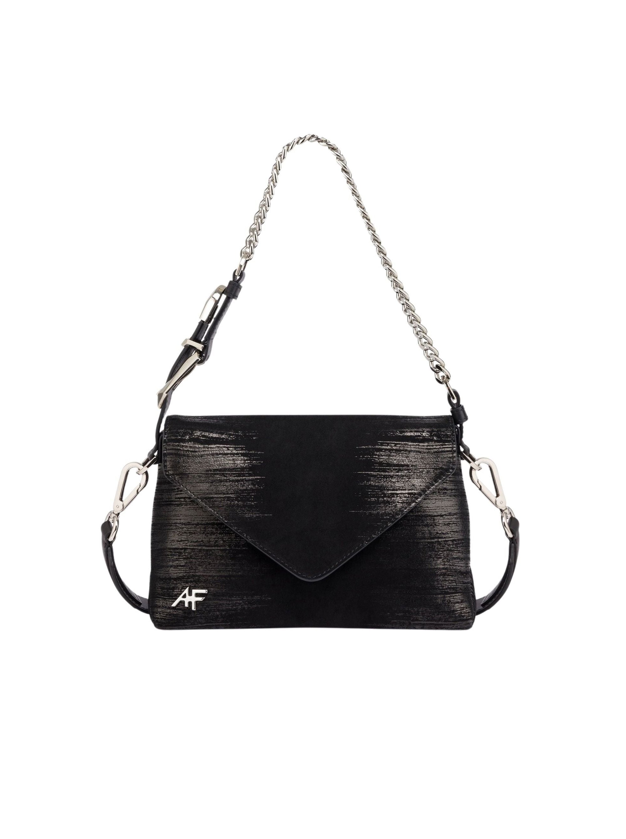 Petit sac Dori en daim avec sérigraphie - Dark Grey