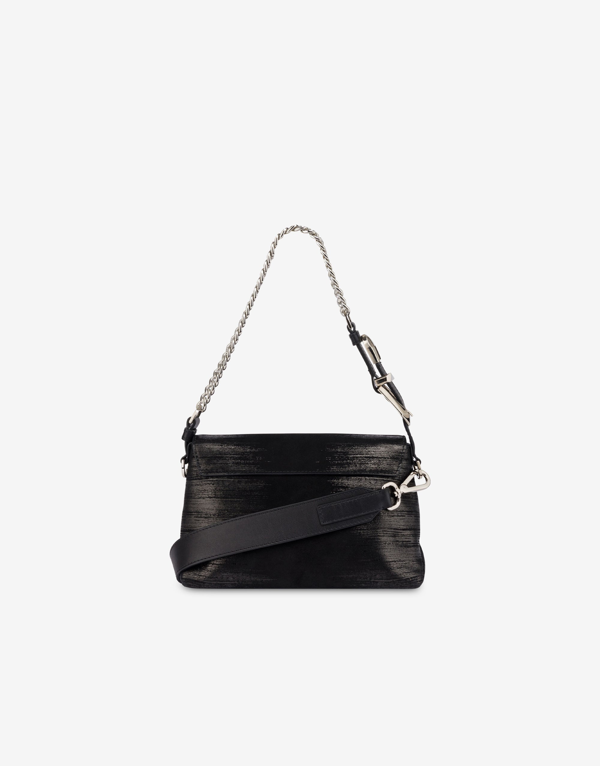 Petit sac Dori en daim avec sérigraphie - Dark Grey