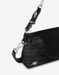 Petit sac Dori en daim avec sérigraphie - Dark Grey