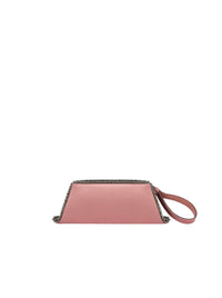 Pochette en satin avec broderie perles et strass - Fantasy Purple