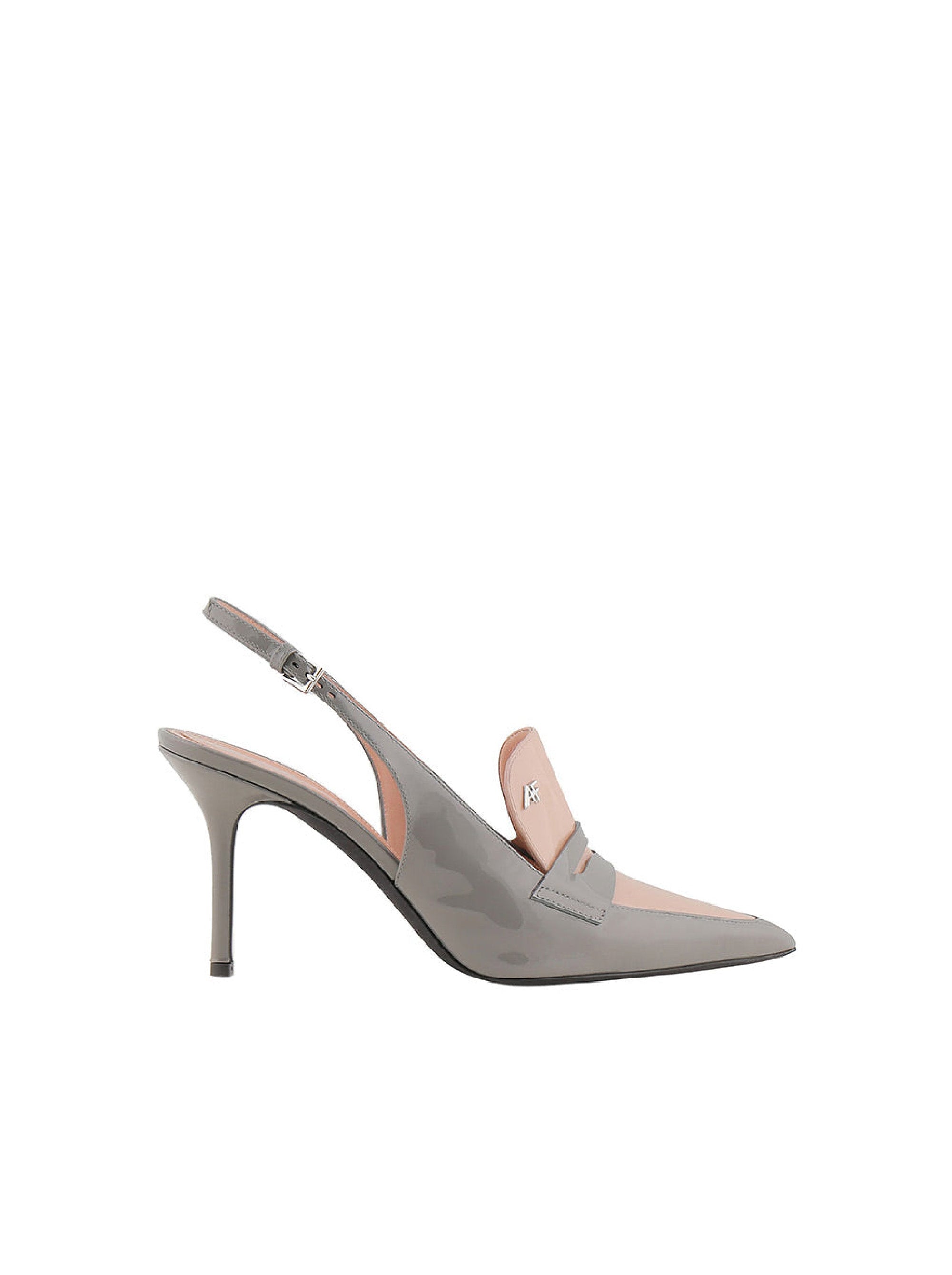 Slingback 85 mocassins en cuir - Grey
