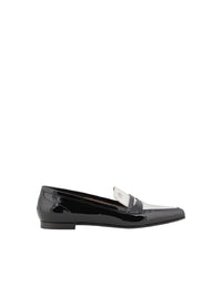 Mocassins en cuir verni bicolore - Dark Grey