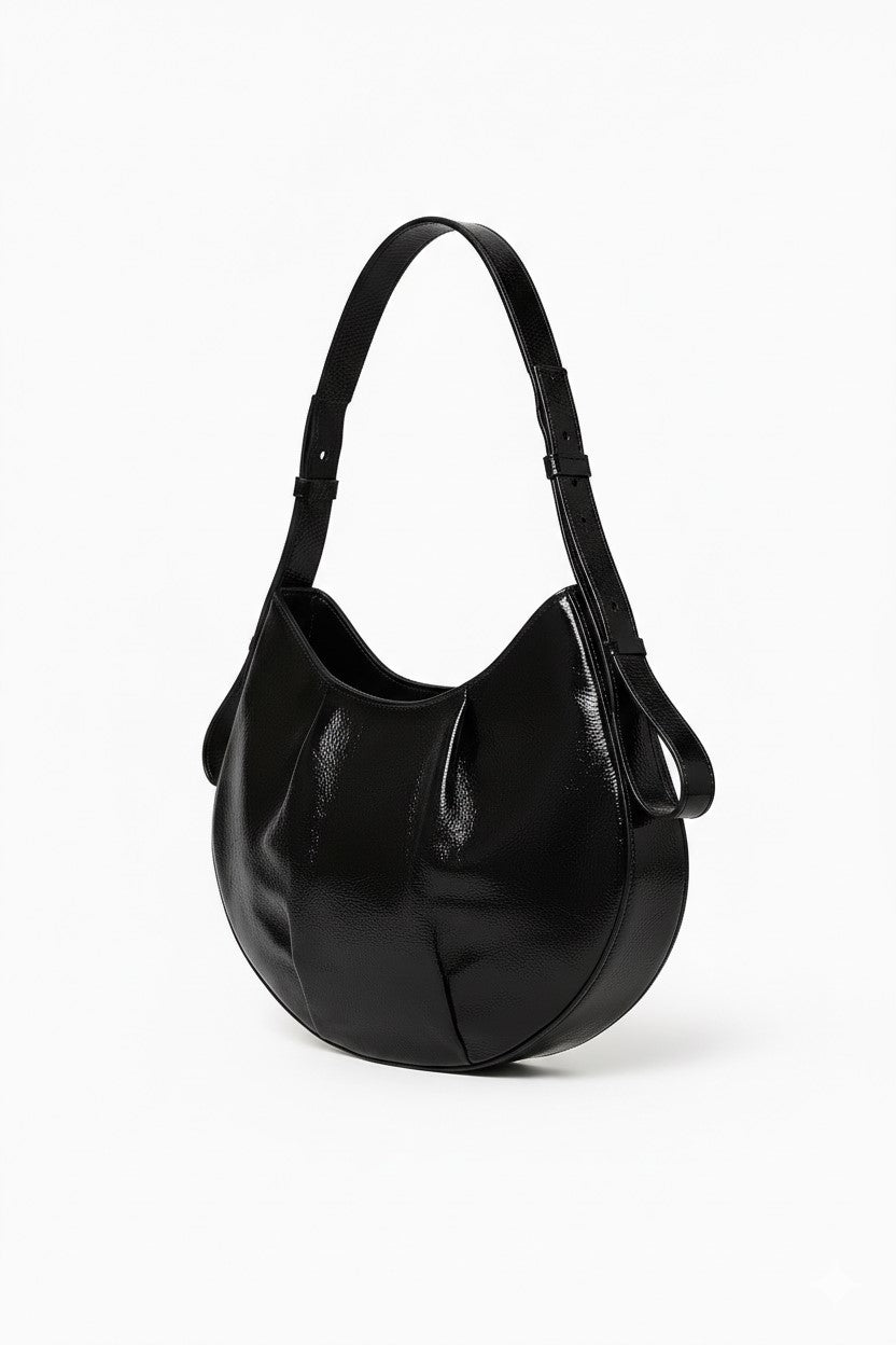 Sac hobo en cuir souple - Dark Grey