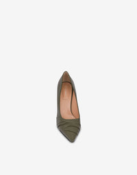 Escarpins 85 Folding en daim - Forest Green