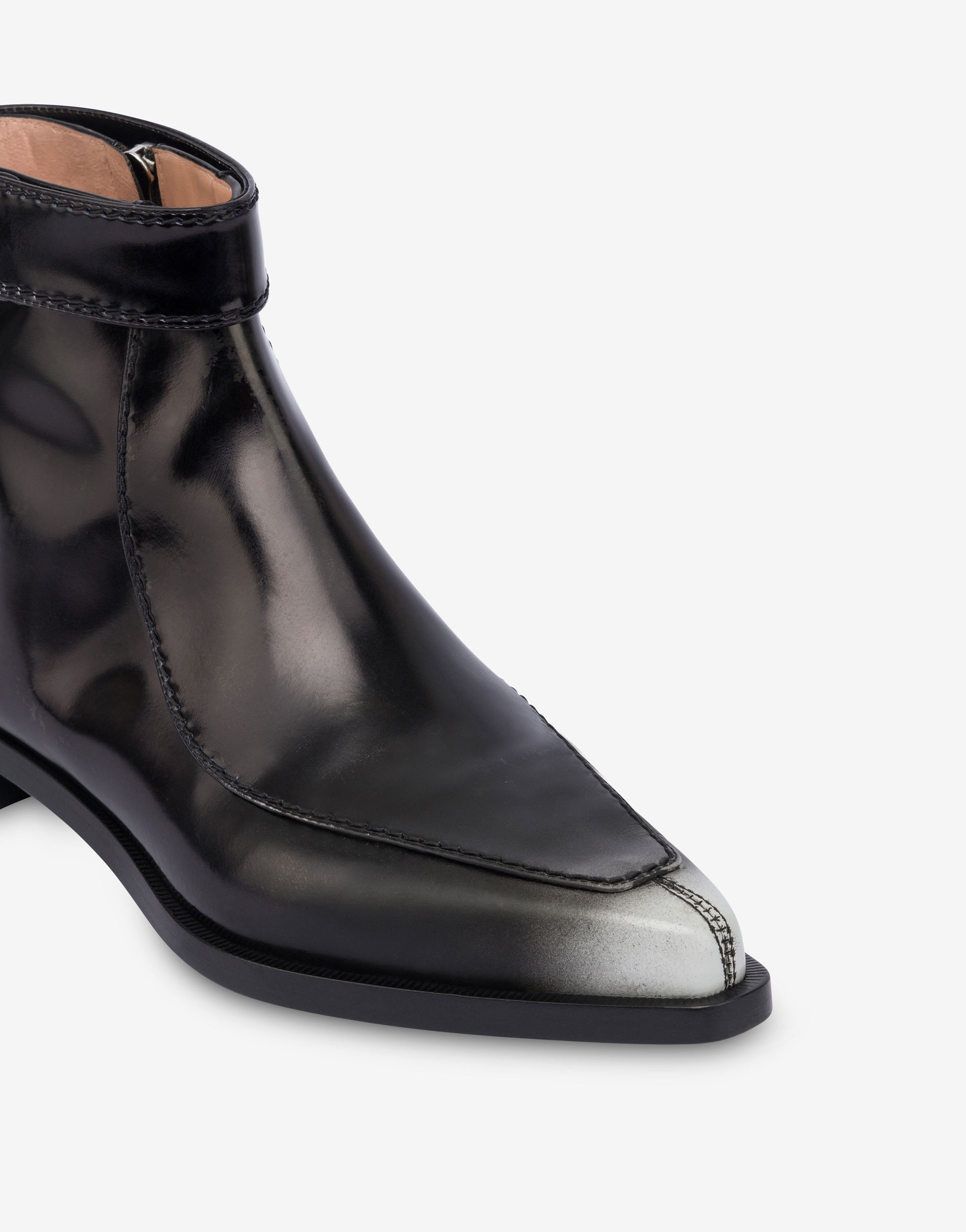 Bottines en cuir brossé - Grey