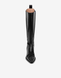 Bottines en cuir brossé - Black