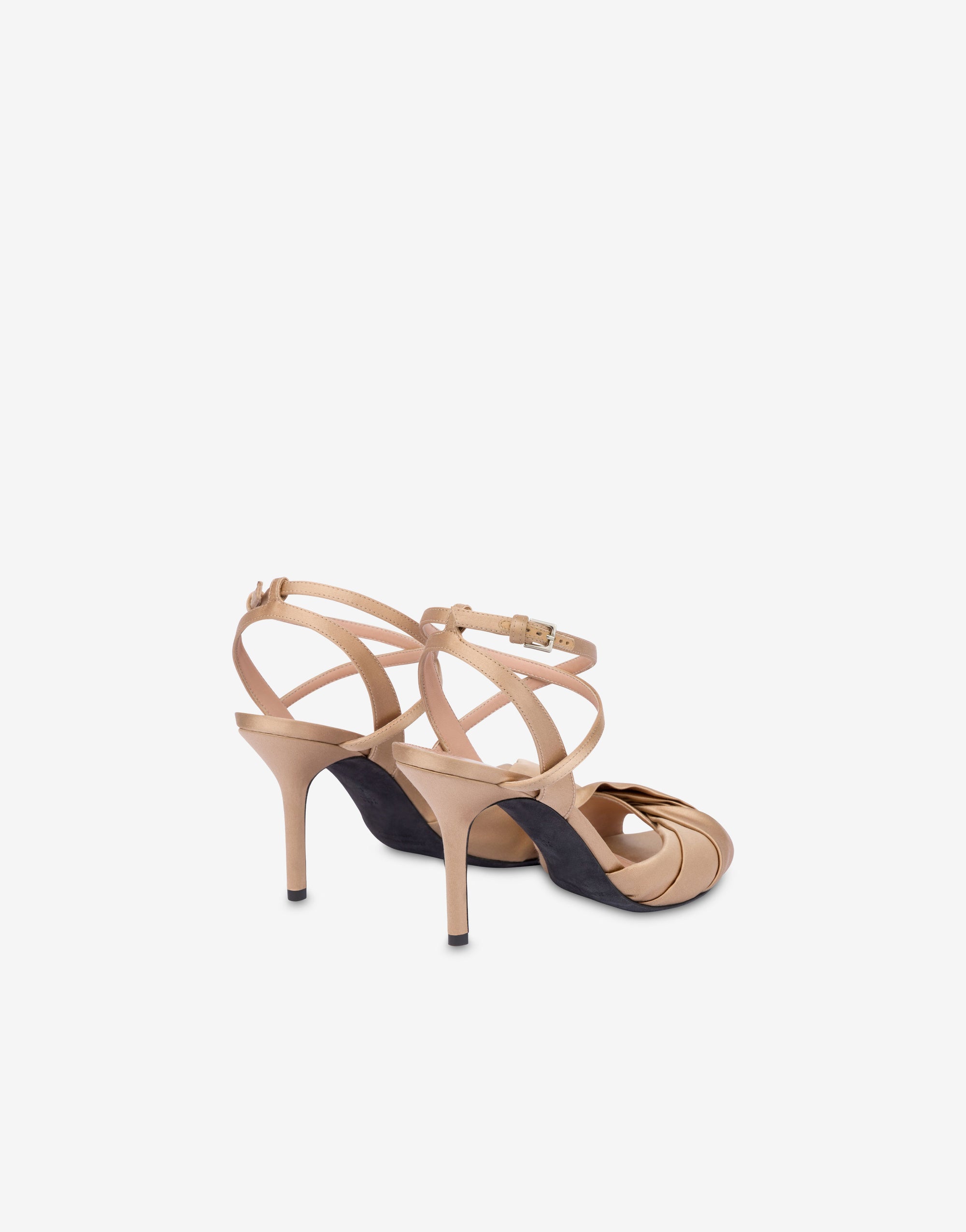 Sandales 85 en satin - Beige