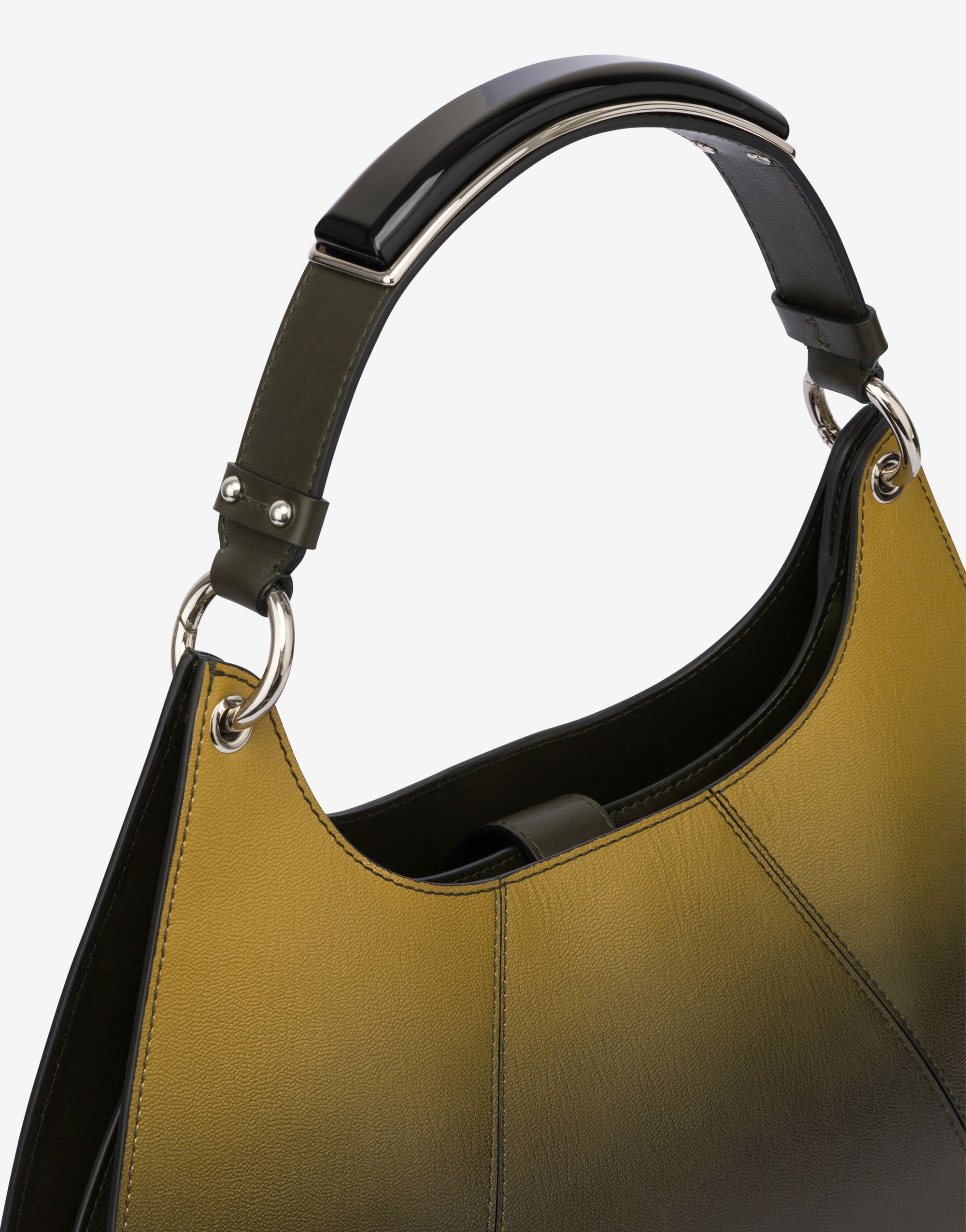 Grand sac hobo Shade en cuir - Green