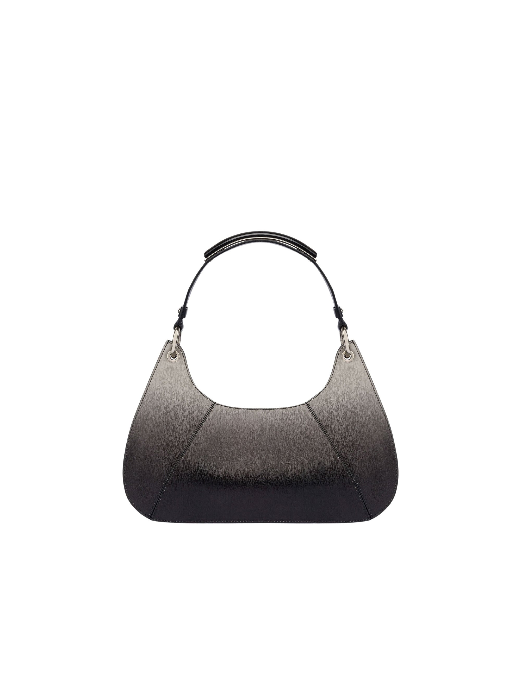 Petit sac hobo Shade en cuir - Dark Grey