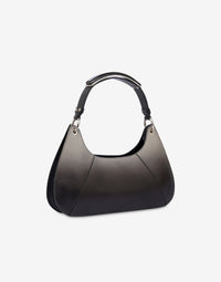 Petit sac hobo Shade en cuir - Dark Grey