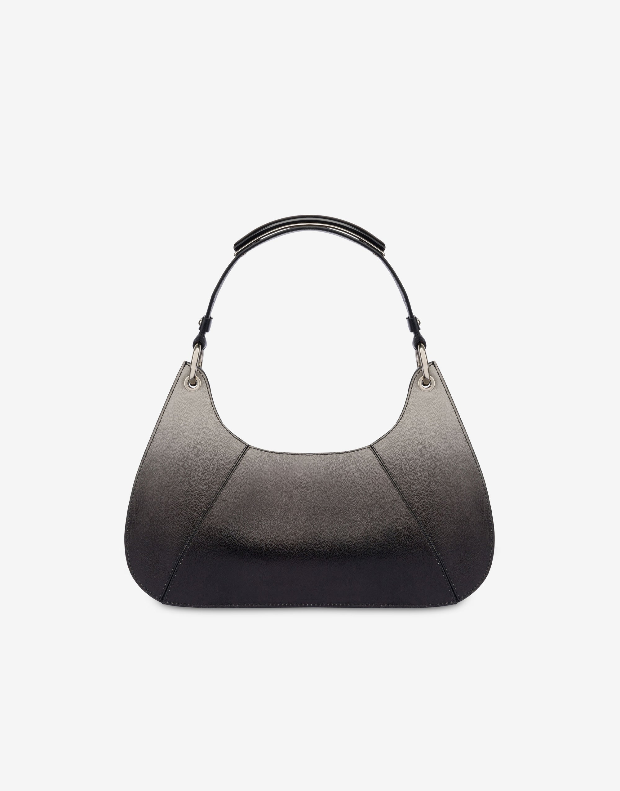 Petit sac hobo Shade en cuir - Dark Grey