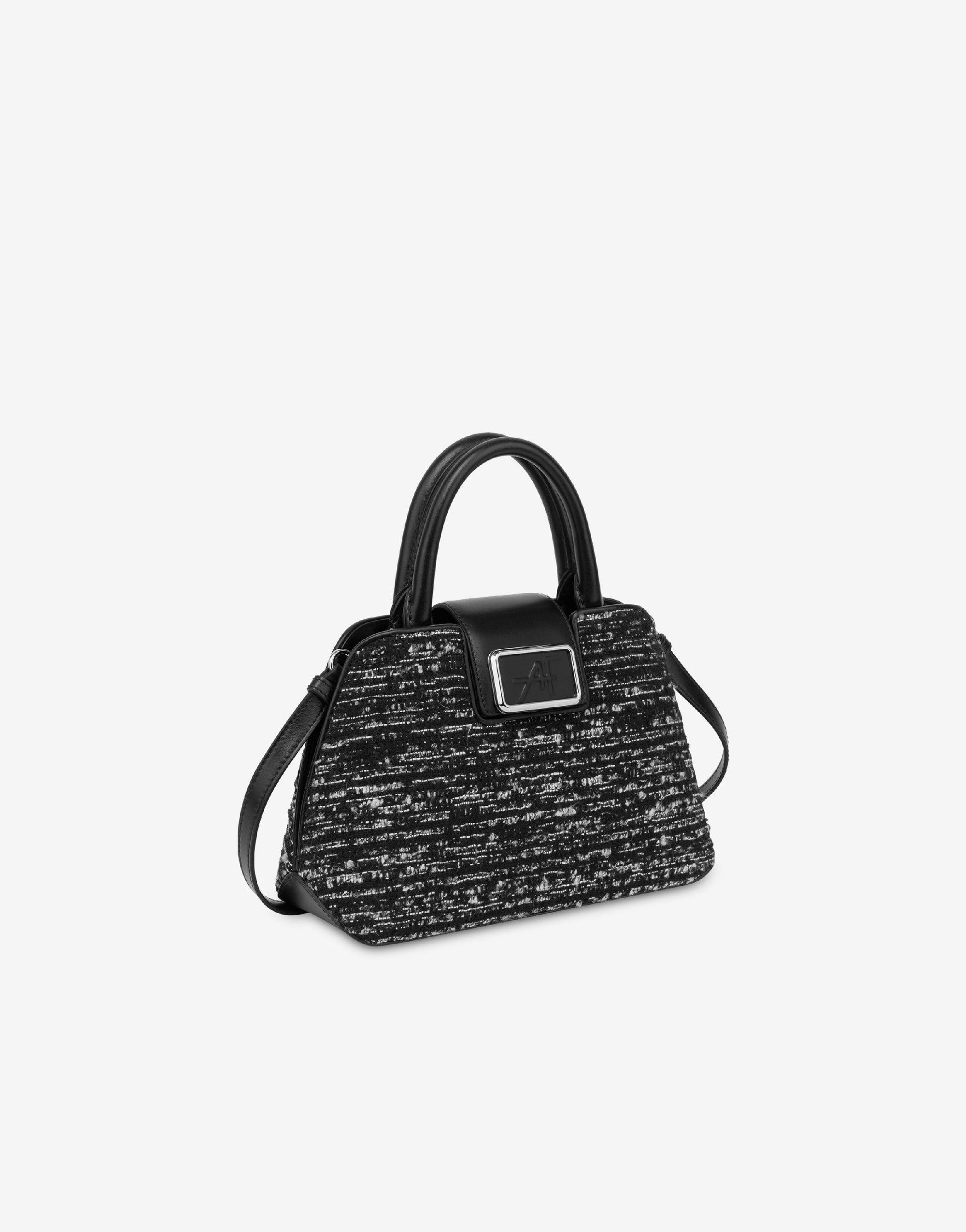 Sac Albi 33 en petit tweed - Dark Grey