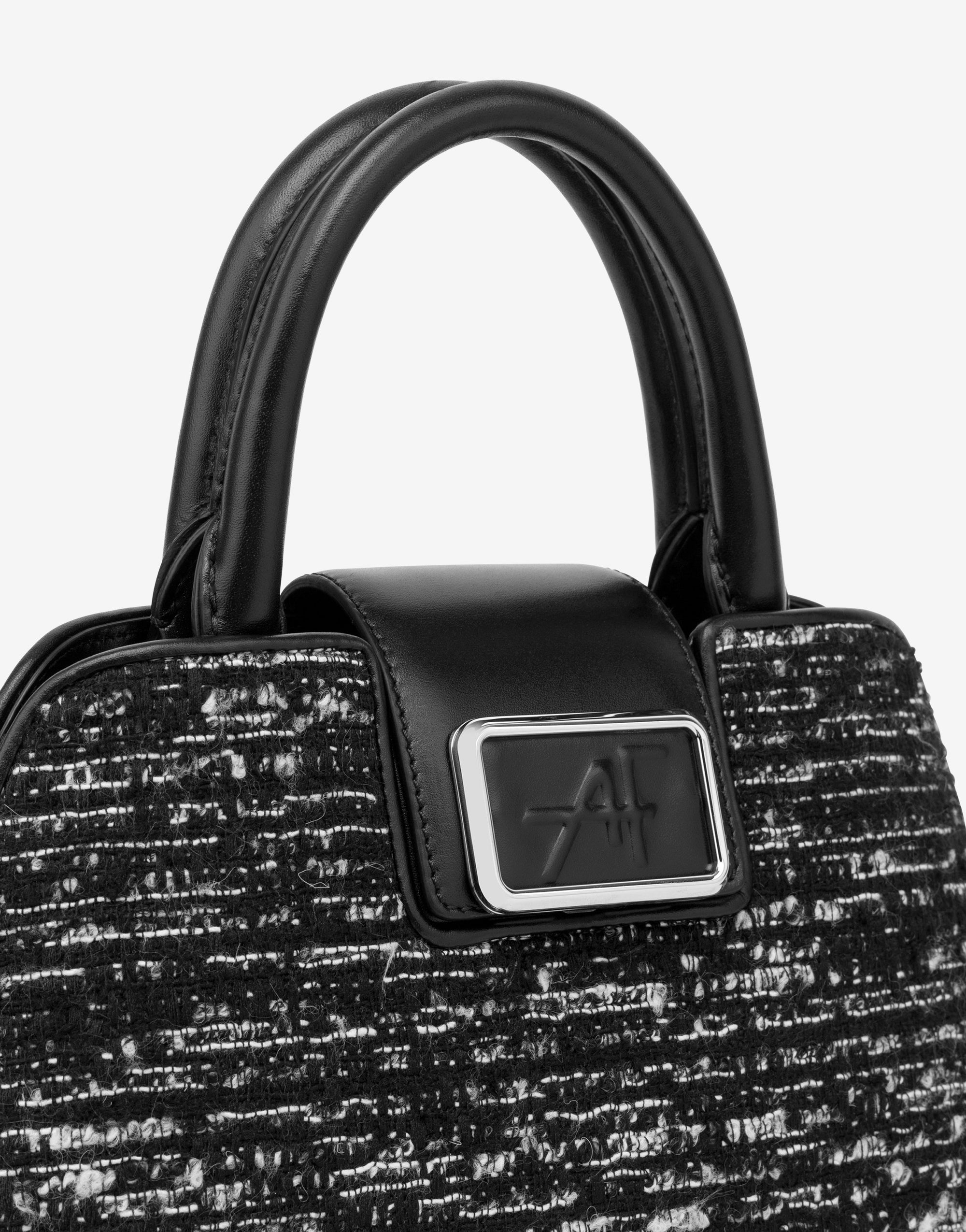 Sac Albi 33 en petit tweed - Dark Grey