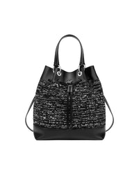 Sac seau en tweed - Dark Grey