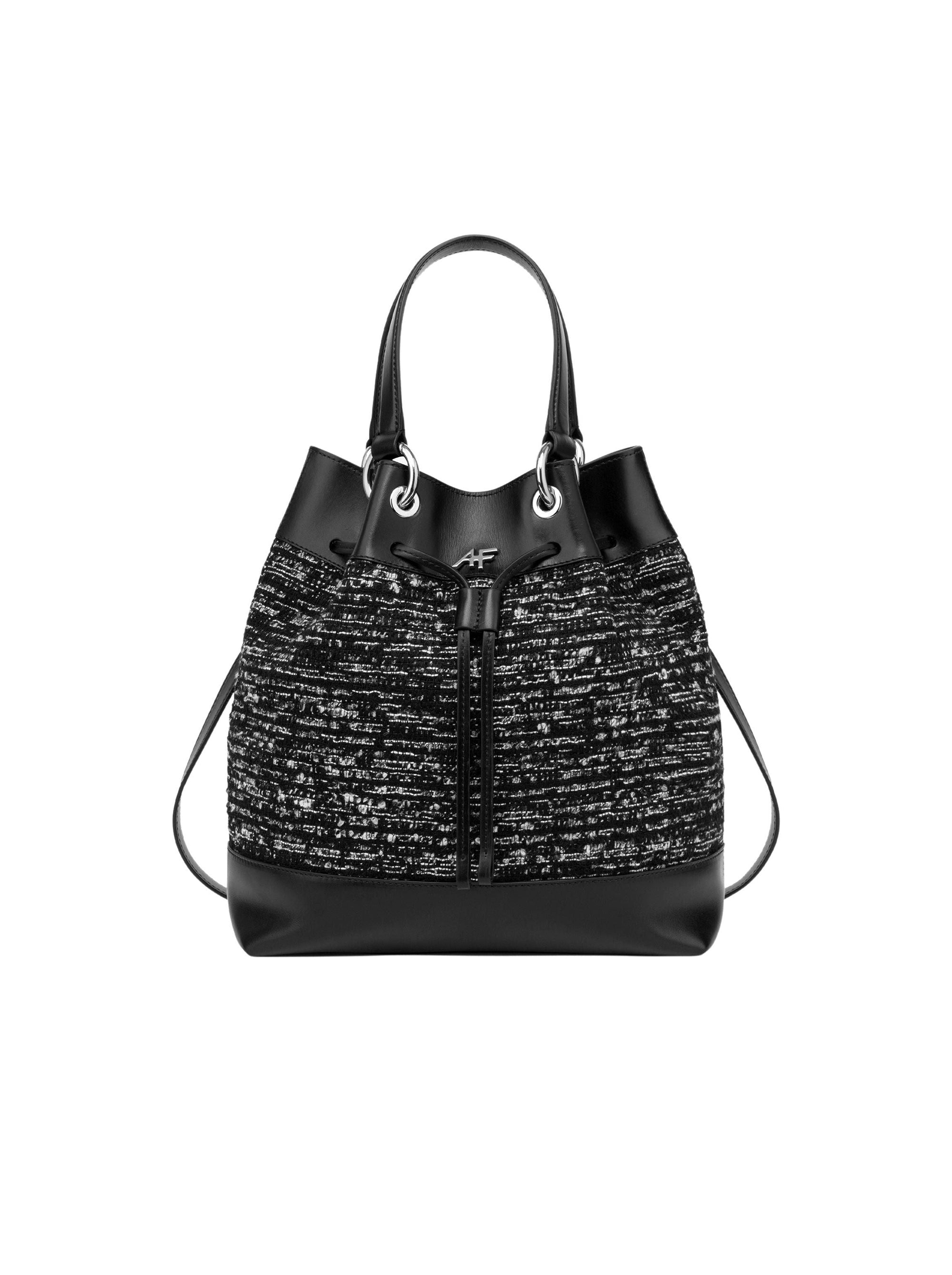 Sac seau en tweed - Dark Grey