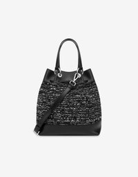 Sac seau en tweed - Dark Grey
