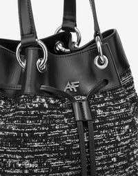 Sac seau en tweed - Dark Grey