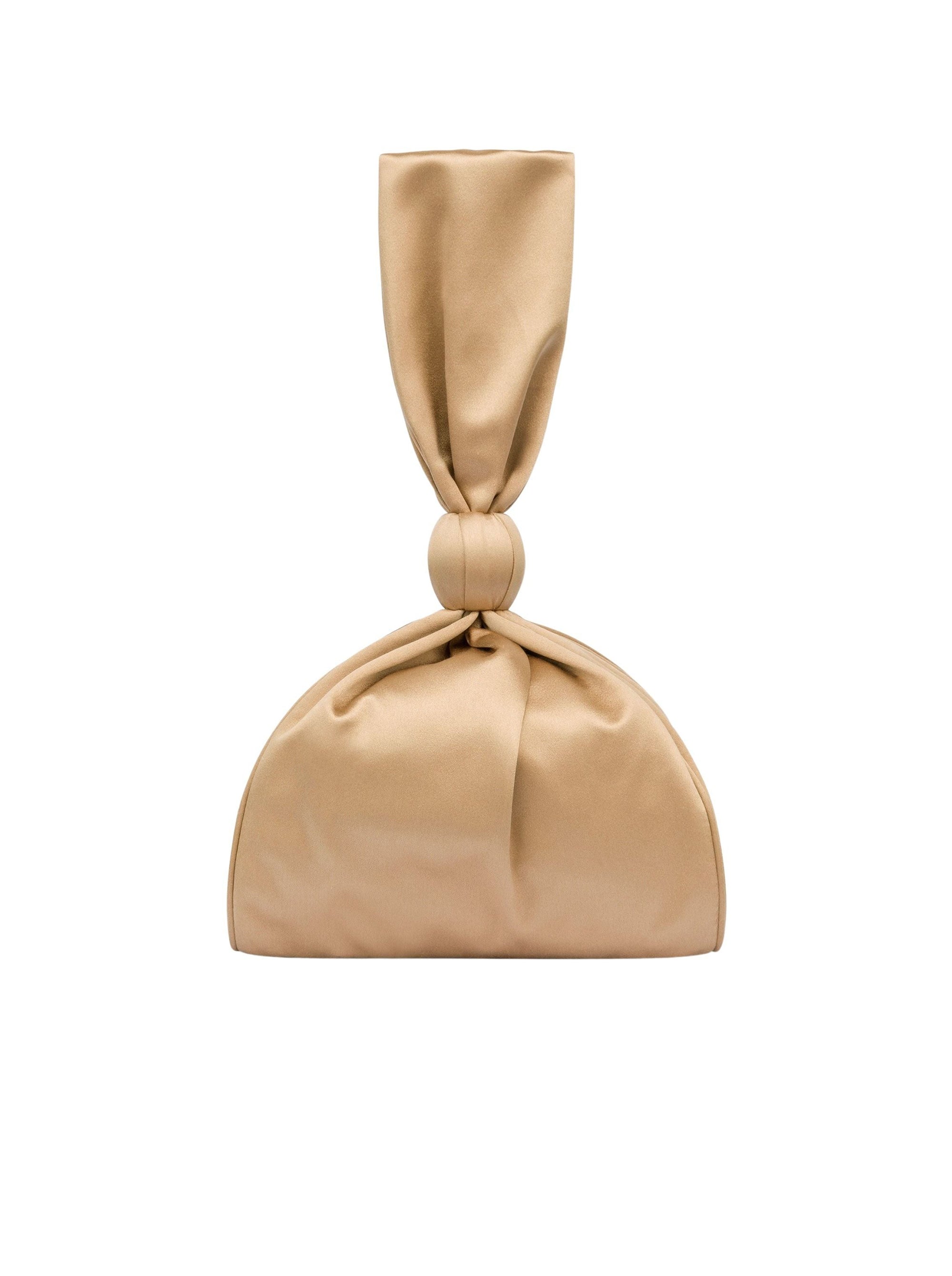 Sac seau en satin - Beige
