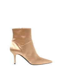 Bottines 85 en satin - Beige