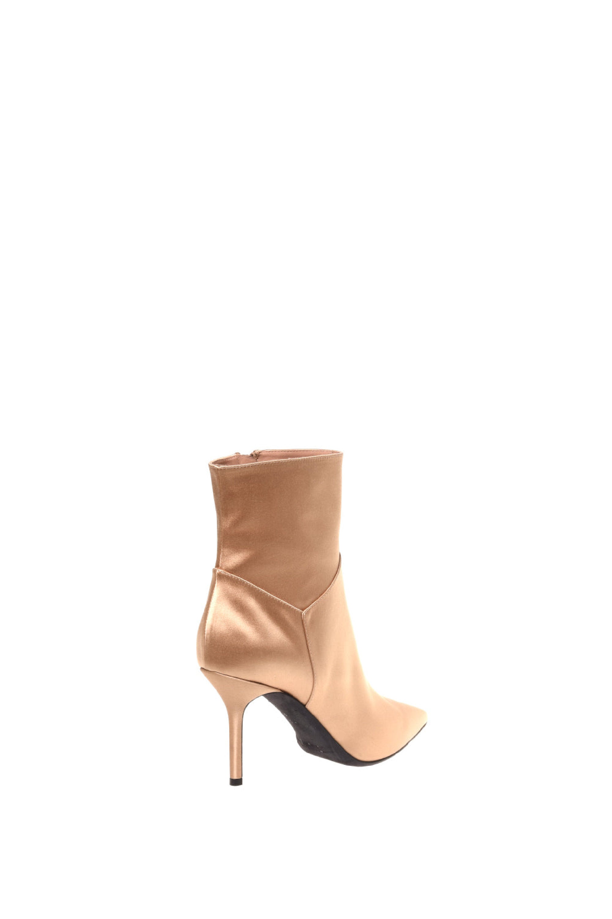 Bottines 85 en satin - Beige