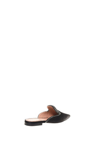 Mules Mia en satin avec broderie effet bijou - Dark Grey