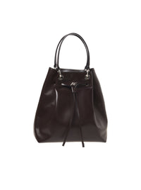 Sac cabas en cuir avec cordon de serrage - Dark Haired Head