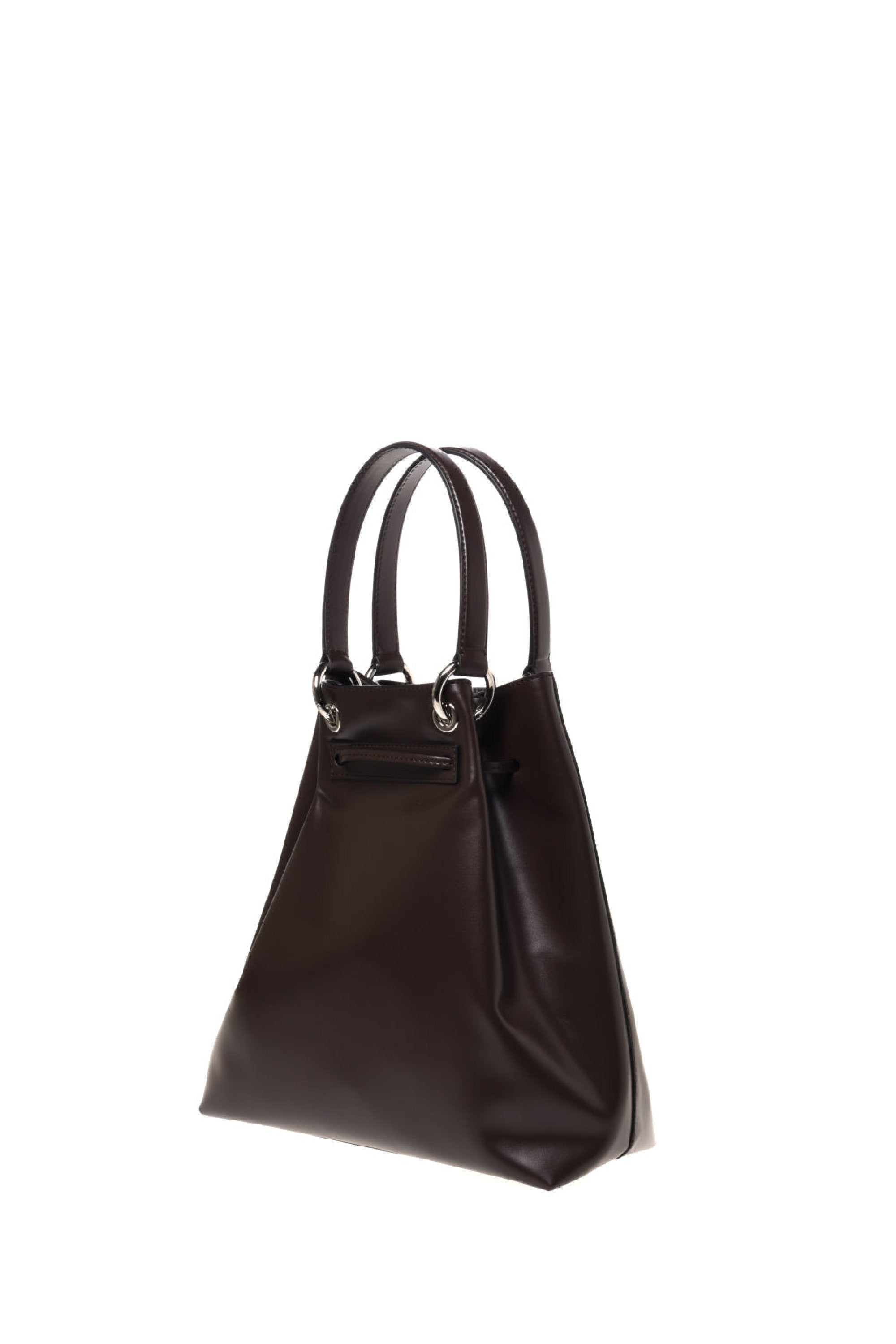 Sac cabas en cuir avec cordon de serrage - Dark Haired Head