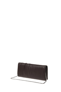 Pochette en cuir avec chaînette - Dark Haired Head