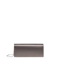 Pochette en satin à chaîne - Grey