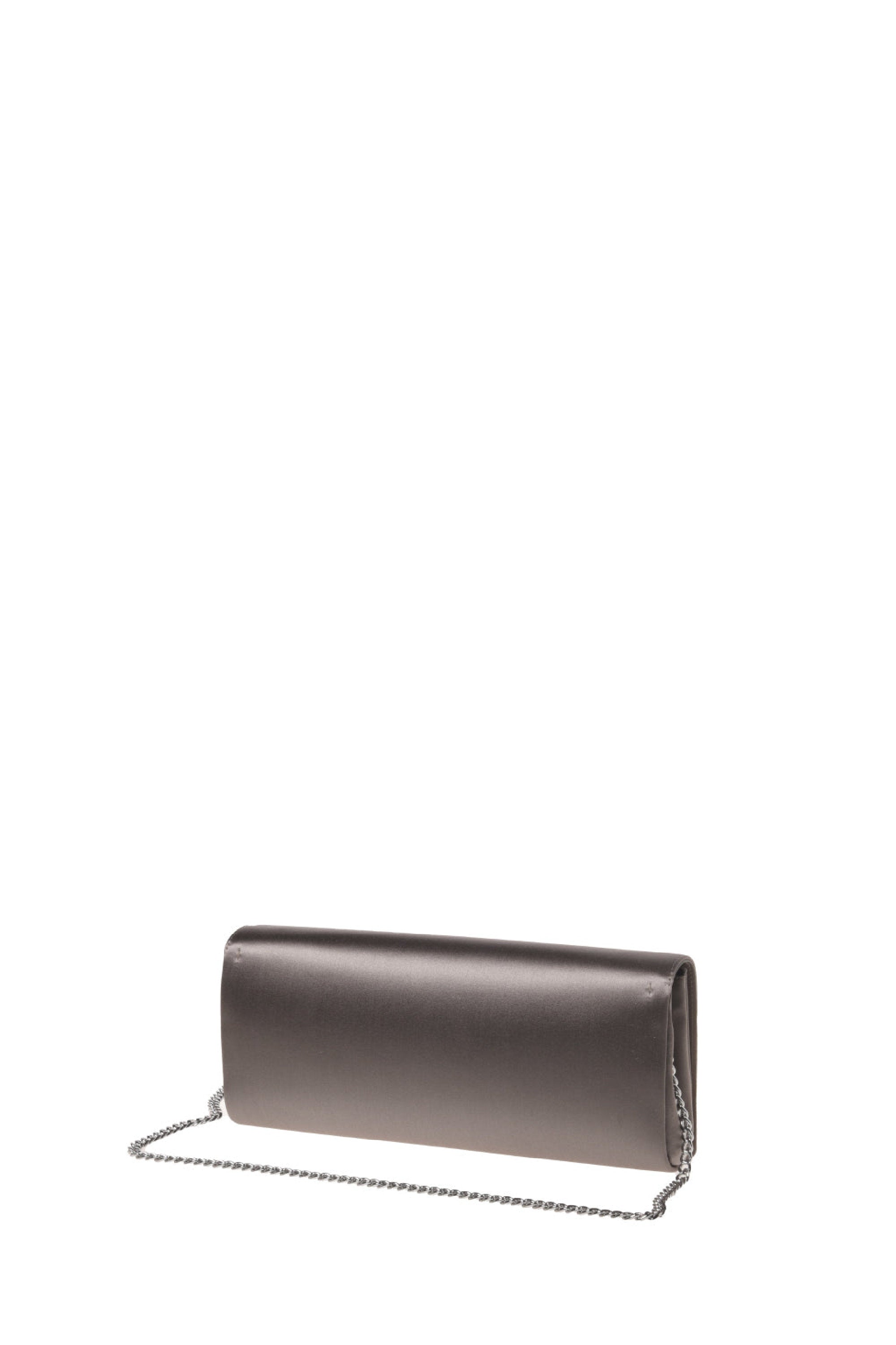 Pochette en satin à chaîne - Grey