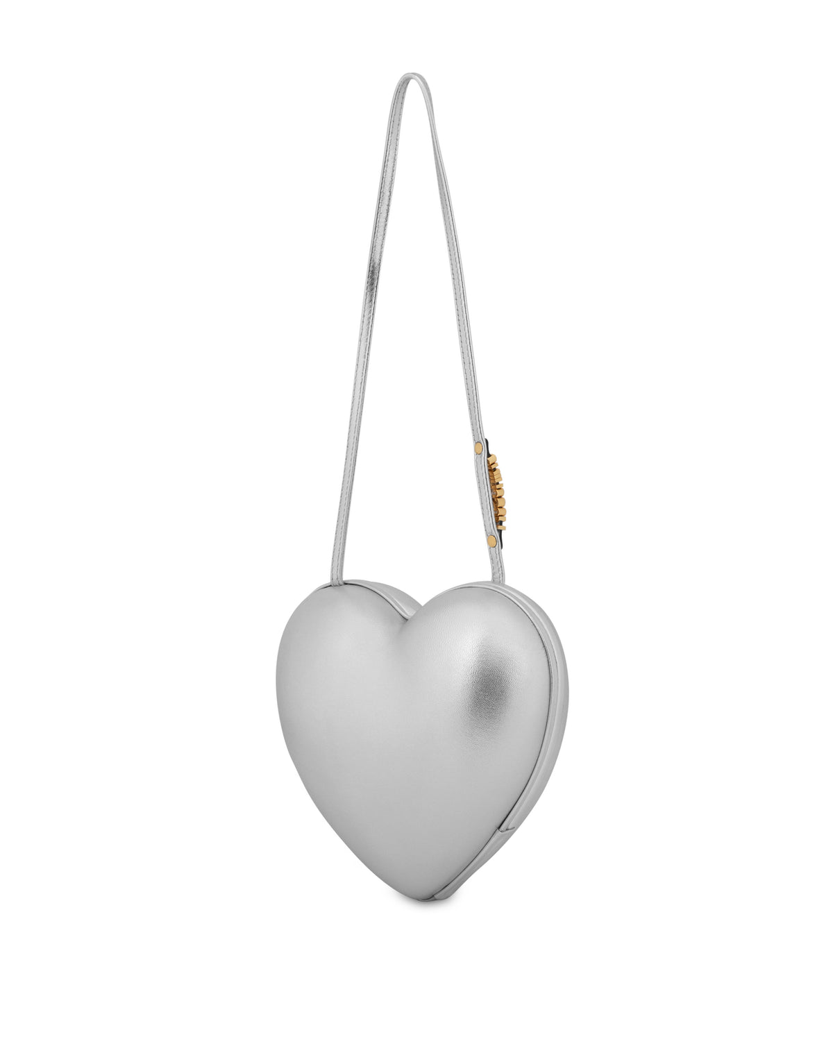 Moschino Heartbeat Bag laminated - Silver