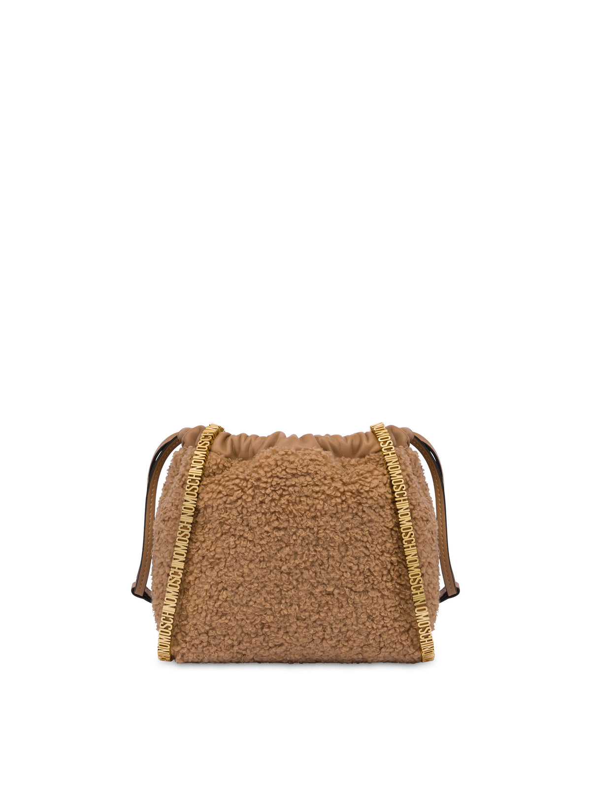Mini Lettering Bucket Bag - Brown