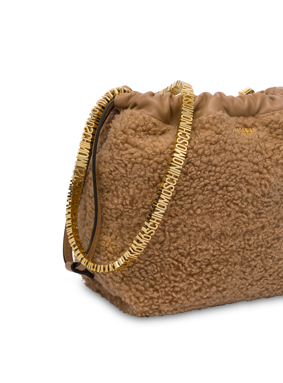 Mini Lettering Bucket Bag - Brown